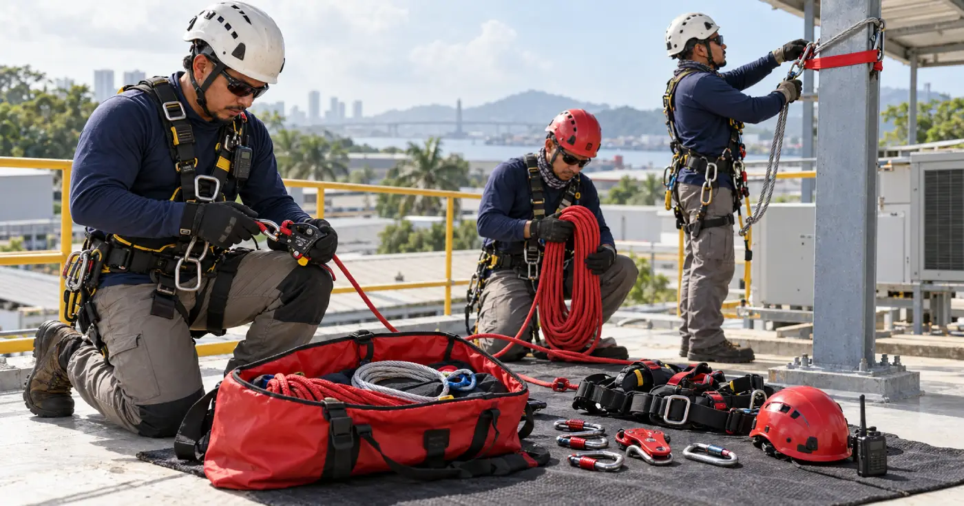 Equipo de Rescate para Trabajos en Altura en Panamá